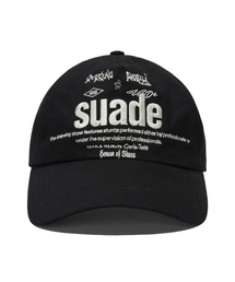 suade（スエード）の「MIXED LOGO BALL CAP [BLACK]（キャップ）」