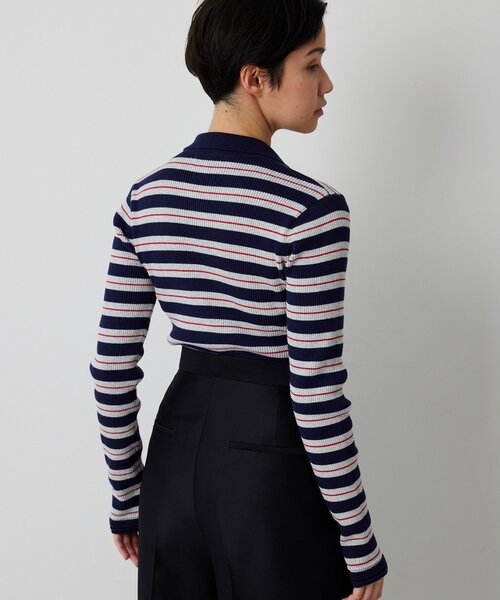 Whim Gazette（ウィムガゼット）の「ニットポロボディスーツ（ニット/セーター・レディース・ベージュ/レッド・FREE）」の17枚目の写真