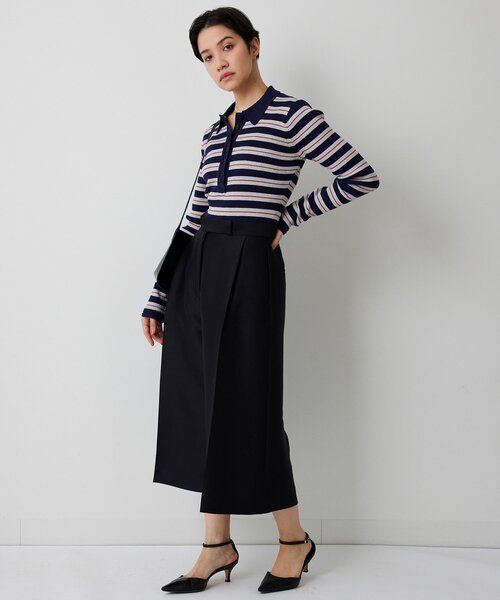 Whim Gazette（ウィムガゼット）の「ニットポロボディスーツ（ニット/セーター・レディース・ベージュ/レッド・FREE）」の18枚目の写真