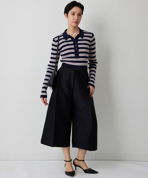 Whim Gazette（ウィムガゼット）の「ニットポロボディスーツ（ニット/セーター・レディース・ベージュ/レッド・FREE）」の14枚目の写真