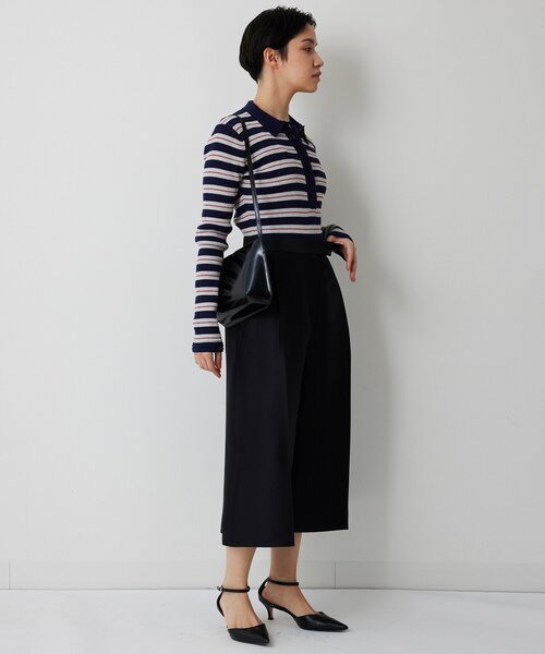 Whim Gazette（ウィムガゼット）の「ニットポロボディスーツ（ニット/セーター・レディース・ベージュ/レッド・FREE）」の15枚目の写真