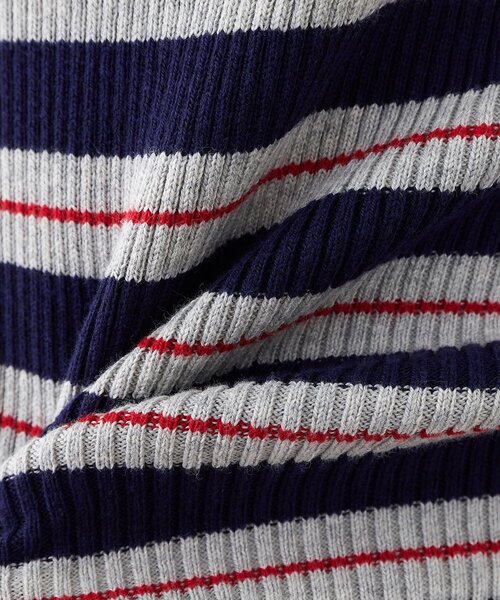 Whim Gazette（ウィムガゼット）の「ニットポロボディスーツ（ニット/セーター・レディース・ベージュ/レッド・FREE）」の5枚目の写真