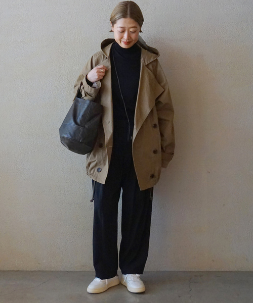 JOURNAL STANDARD LUXE(ジャーナルスタンダード ラックス)の「HGコットン タートルネックプルオーバー(ニット/セーター・レディース・ブラック/グレー/ホワイト/パープル・FREE)」の9枚目の写真