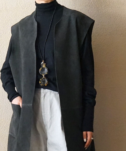 JOURNAL STANDARD LUXE(ジャーナルスタンダード ラックス)の「HGコットン タートルネックプルオーバー(ニット/セーター・レディース・ブラック/グレー/ホワイト/パープル・FREE)」の11枚目の写真