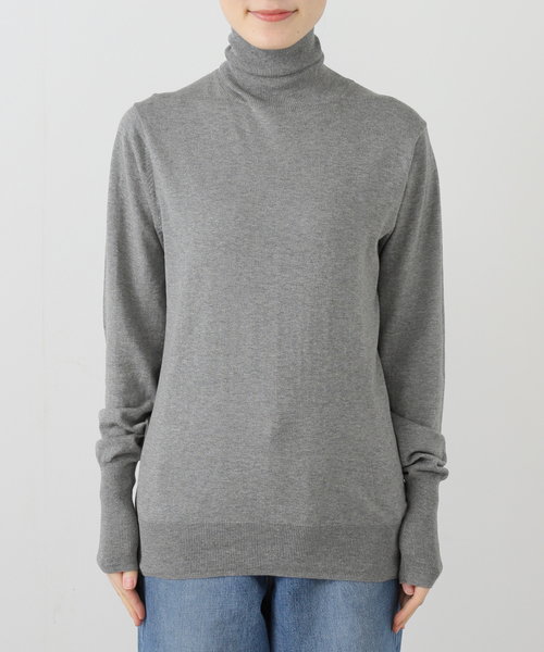 JOURNAL STANDARD LUXE(ジャーナルスタンダード ラックス)の「HGコットン タートルネックプルオーバー(ニット/セーター・レディース・ブラック/グレー/ホワイト/パープル・FREE)」の21枚目の写真