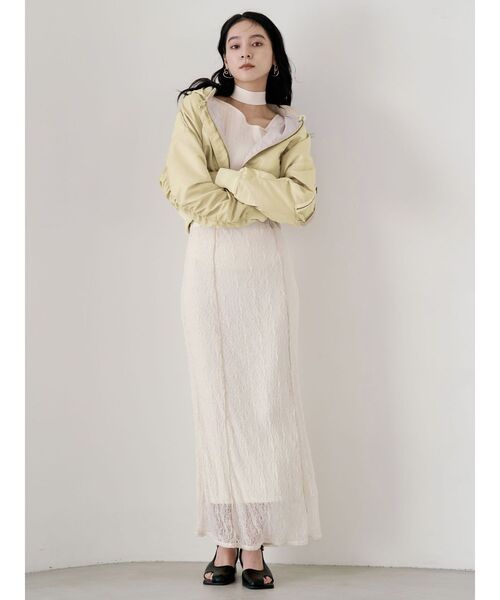 LAGUNAMOON（ラグナムーン）の「ショートMA-1（ブルゾン・レディース・ブラウン/ライトイエロー・FREE）」の22枚目の写真