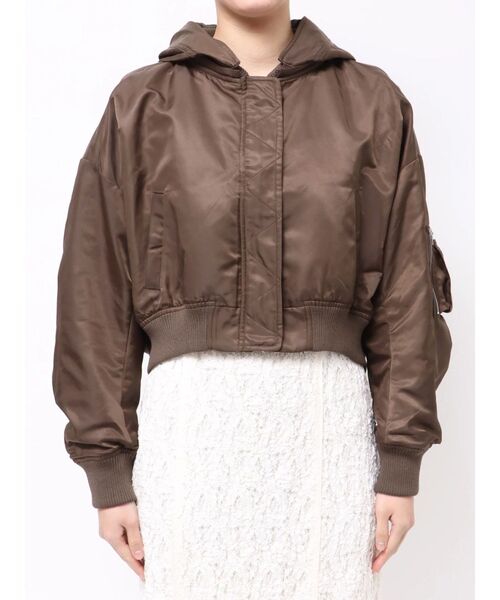 LAGUNAMOON（ラグナムーン）の「ショートMA-1（ブルゾン・レディース・ブラウン/ライトイエロー・FREE）」の17枚目の写真