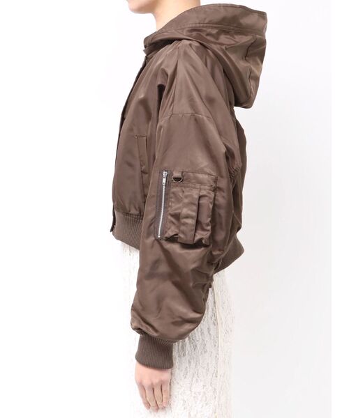 LAGUNAMOON（ラグナムーン）の「ショートMA-1（ブルゾン・レディース・ブラウン/ライトイエロー・FREE）」の16枚目の写真