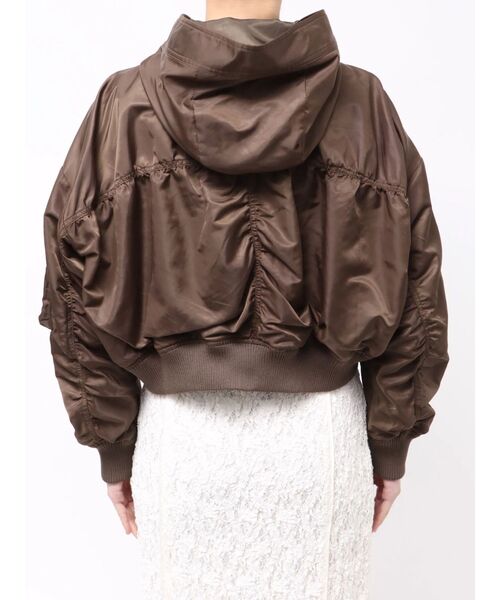 LAGUNAMOON（ラグナムーン）の「ショートMA-1（ブルゾン・レディース・ブラウン/ライトイエロー・FREE）」の15枚目の写真