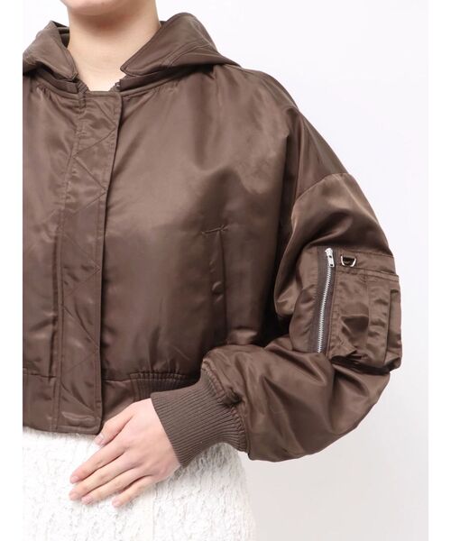 LAGUNAMOON（ラグナムーン）の「ショートMA-1（ブルゾン・レディース・ブラウン/ライトイエロー・FREE）」の13枚目の写真