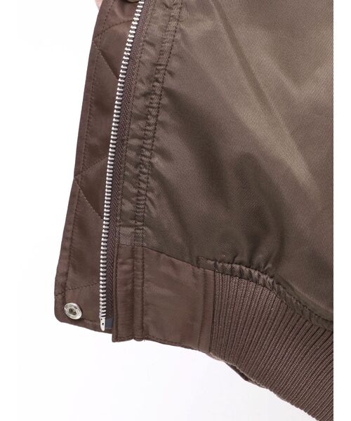 LAGUNAMOON（ラグナムーン）の「ショートMA-1（ブルゾン・レディース・ブラウン/ライトイエロー・FREE）」の10枚目の写真