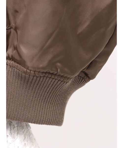 LAGUNAMOON（ラグナムーン）の「ショートMA-1（ブルゾン・レディース・ブラウン/ライトイエロー・FREE）」の9枚目の写真