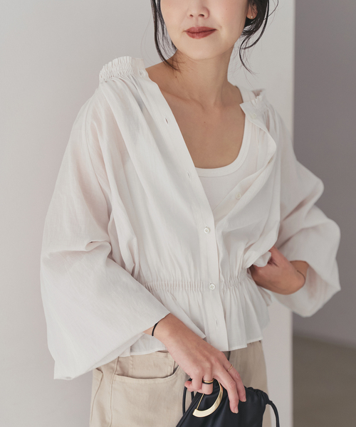 完売品Plage新品タグ付⭐︎lip gatherブラウス plage（プラージュ）の「lip gather ブラウス（シャツ/ブラウス）」 - WEAR