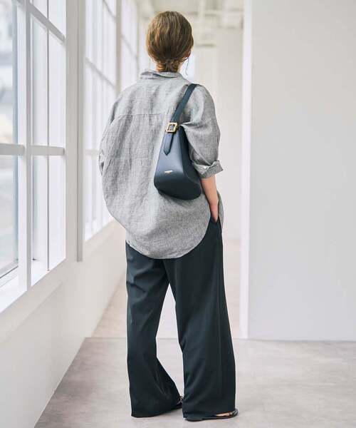 Spick & Span(スピックアンドスパン)の「《追加》 80リネンカシュクール ビッグシャツ(シャツ/ブラウス・レディース・その他14/マルチ/サックスブルー/バーガンディー/ホワイト/その他12/その他7/ネイビー/ブラックミックス・FREE)」の20枚目の写真