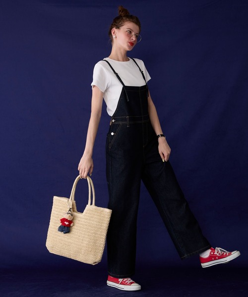 BONLECILL Marche(ボンルシールマルシェ)の「【BONLECILL Marche】《A4収納》スクエアカゴバッグ/トートバッグ(かごバッグ・レディース・ベージュ/アイボリー・FREE)」の9枚目の写真