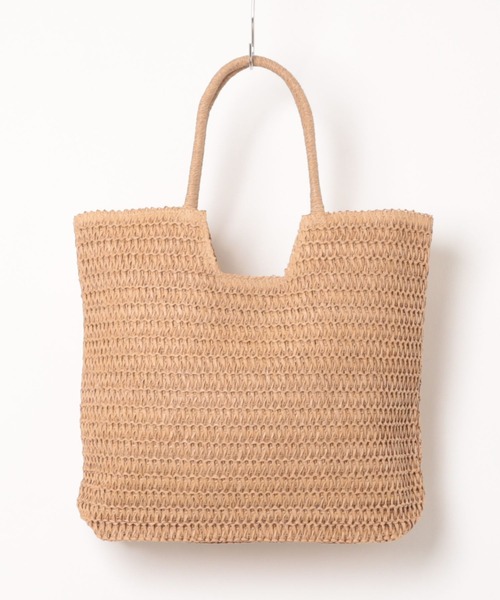 BONLECILL Marche(ボンルシールマルシェ)の「【BONLECILL Marche】《A4収納》スクエアカゴバッグ/トートバッグ(かごバッグ・レディース・ベージュ/アイボリー・FREE)」の17枚目の写真