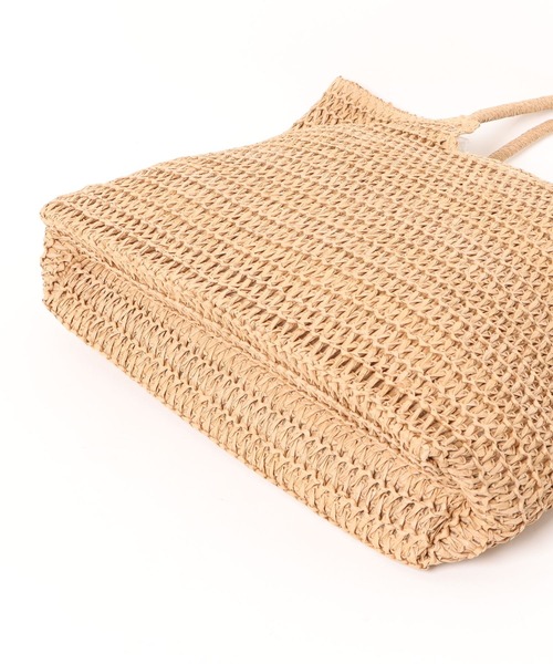 BONLECILL Marche(ボンルシールマルシェ)の「【BONLECILL Marche】《A4収納》スクエアカゴバッグ/トートバッグ(かごバッグ・レディース・ベージュ/アイボリー・FREE)」の18枚目の写真