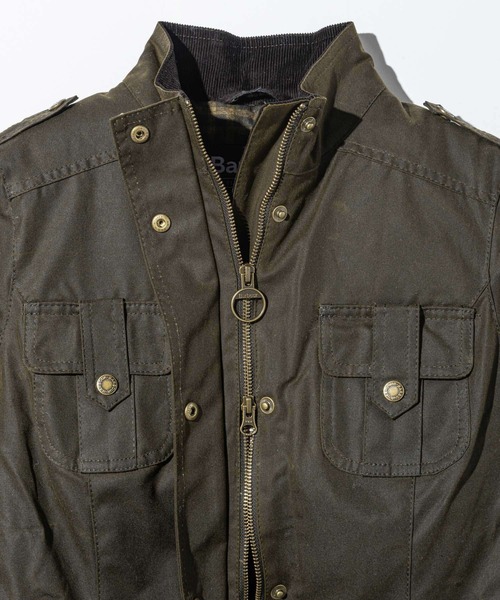 Barbour(バブアー)の「Barbour WINTER DEFENCE Waxed Jacket バブアー ウィンター ディフェンス ワックス ジャケット(マウンテンパーカー・レディース・グリーン・36)」の7枚目の写真
