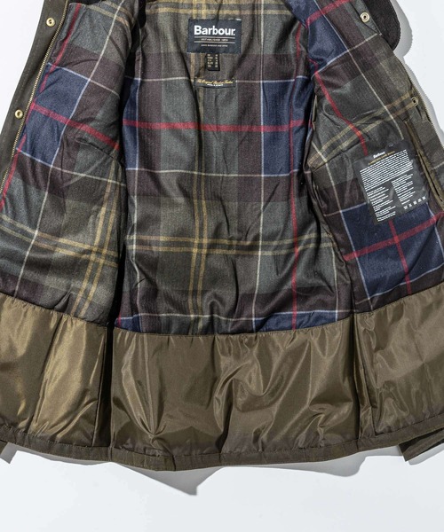 Barbour(バブアー)の「Barbour WINTER DEFENCE Waxed Jacket バブアー ウィンター ディフェンス ワックス ジャケット(マウンテンパーカー・レディース・グリーン・36)」の13枚目の写真