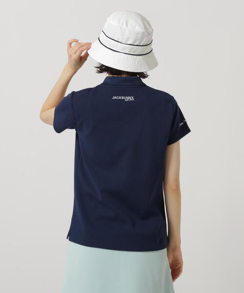 Jack Bunny!!(ジャックバニー)の「【Jack Bunny!!】軽量ピンカリストレッチ半袖ポロシャツ(ポロシャツ・レディース・ネイビー/ホワイト/グリーン・SMALL/MEDIUM/LARGE)」の12枚目の写真