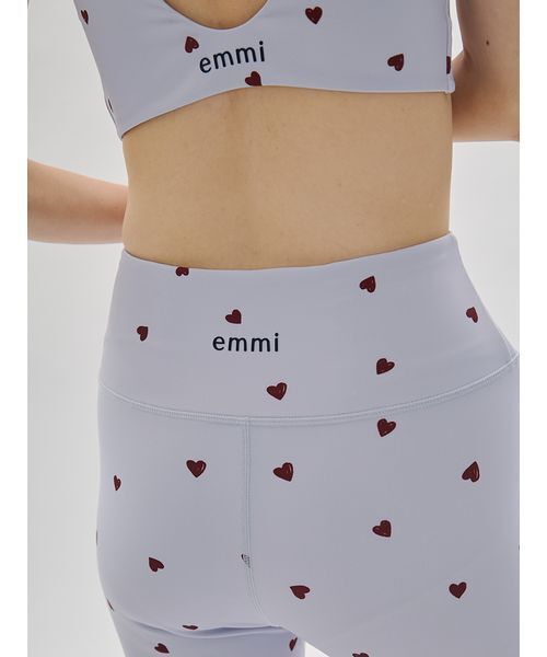 emmi（エミ）の「【HEART】 ハートパターンレギンス/UVカット/接触冷感（その他パンツ・レディース・ネイビー/オフホワイト/ライトブルー・0/1）」の4枚目の写真