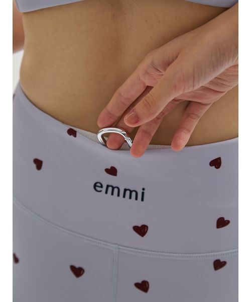 emmi（エミ）の「【HEART】 ハートパターンレギンス/UVカット/接触冷感（その他パンツ・レディース・ネイビー/オフホワイト/ライトブルー・0/1）」の5枚目の写真