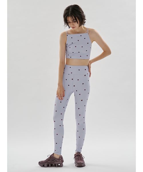 emmi（エミ）の「【HEART】 ハートパターンレギンス/UVカット/接触冷感（その他パンツ・レディース・ネイビー/オフホワイト/ライトブルー・0/1）」の8枚目の写真