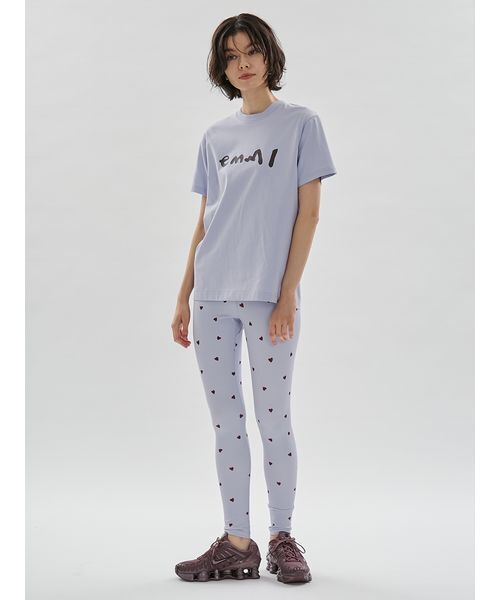 emmi（エミ）の「【HEART】 ハートパターンレギンス/UVカット/接触冷感（その他パンツ・レディース・ネイビー/オフホワイト/ライトブルー・0/1）」の14枚目の写真