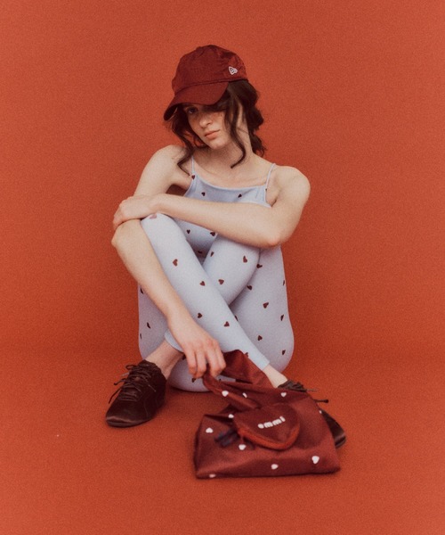 emmi（エミ）の「【HEART】 ハートパターンレギンス/UVカット/接触冷感（その他パンツ・レディース・ネイビー/オフホワイト/ライトブルー・0/1）」の2枚目の写真