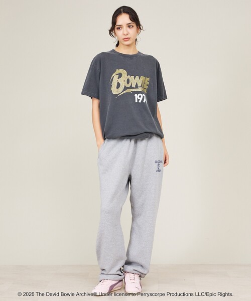 GOOD ROCK SPEED(グッドロックスピード)の「【GOOD ROCK SPEED/グッドロックスピード】ロゴT / ラメプリント / THE BEATLES / AC/DC / DAVID BOWIE / ロックTシャツ(Tシャツ/カットソー・レディース・ブラウン/ブルー/ブラック・フリー)」の5枚目の写真