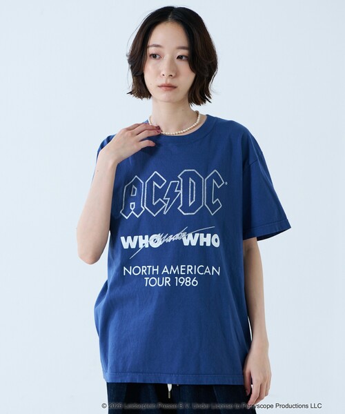 GOOD ROCK SPEED(グッドロックスピード)の「【GOOD ROCK SPEED/グッドロックスピード】ロゴT / ラメプリント / THE BEATLES / AC/DC / DAVID BOWIE / ロックTシャツ(Tシャツ/カットソー・レディース・ブラウン/ブルー/ブラック・フリー)」の8枚目の写真