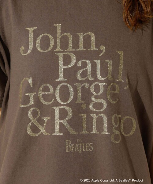 GOOD ROCK SPEED(グッドロックスピード)の「【GOOD ROCK SPEED/グッドロックスピード】ロゴT / ラメプリント / THE BEATLES / AC/DC / DAVID BOWIE / ロックTシャツ(Tシャツ/カットソー・レディース・ブラウン/ブルー/ブラック・フリー)」の14枚目の写真