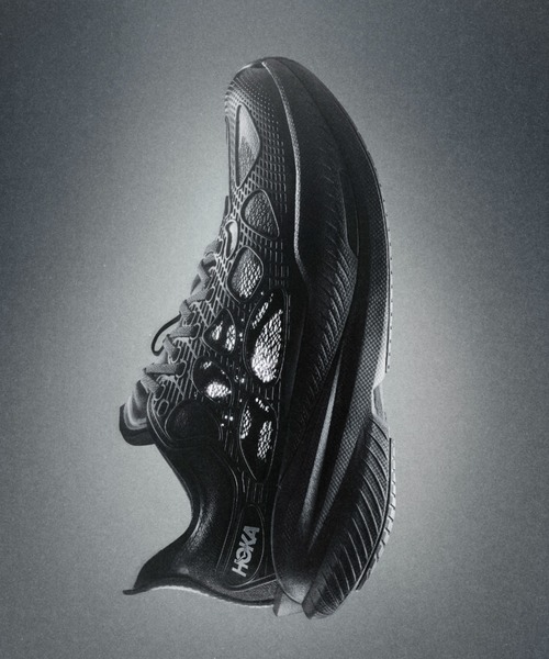 HOKA（ホカ）の「MACH X CAGED　1168932-BMD（スニーカー・メンズ・ブラック・28.0cm/27.5cm/27.0cm/26.5cm/26.0cm/25.5cm/25.0cm/24.5cm/24.0cm/23.5cm/23.0cm/29.0cm/28.5cm）」の2枚目の写真