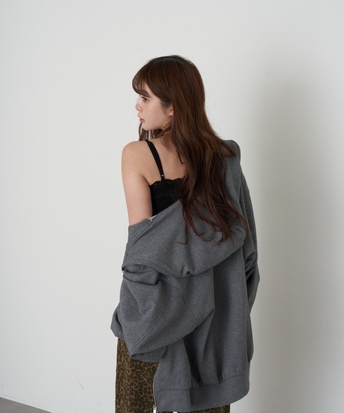 RAY CASSIN（レイカズン）の「パット付レースキャミ（キャミソール・レディース・ブラック/ホワイト系その他/チャコールグレー/カーキ/ライトベージュ・S）」の20枚目の写真