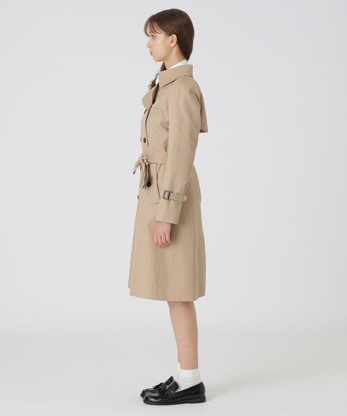 BLUE LABEL CRESTBRIDGE（ブルーレーベルクレストブリッジ）の「【EC販売終了】ライトギャバジントレンチコート（トレンチコート・レディース・ベージュ・38）」の10枚目の写真