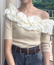 FRAY I.D（フレイアイディー）の「半袖ニット（ニット/セーター）」