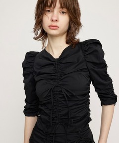 drape sheer 2way tops（ドレープシアー2wayトップス）（Tシャツ