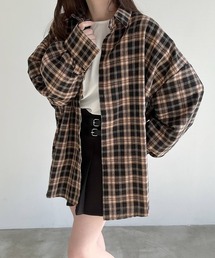オーバーチェックシャツ
