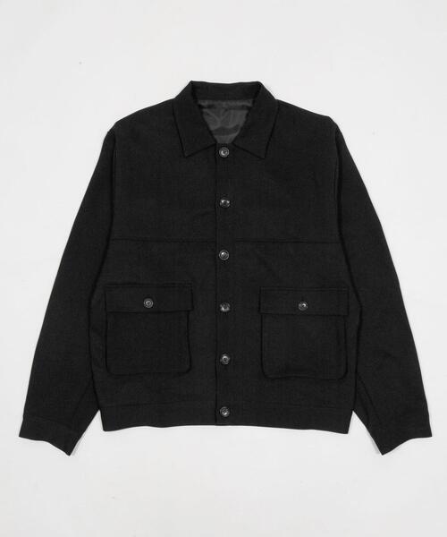 BROWNY（ブラウニー）の「BROWNY/【26年春夏新作】ダブルポケットショートジャケット（ブルゾン・メンズ・ブルー系その他/ブラック・MEDIUM/LARGE）」の5枚目の写真