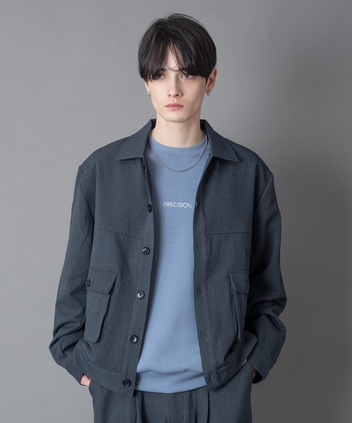 BROWNY(ブラウニー)の「BROWNY/【26年春夏新作】ダブルポケットショートジャケット(ブルゾン・メンズ・ブルー系その他/ブラック・MEDIUM/LARGE)」の18枚目の写真