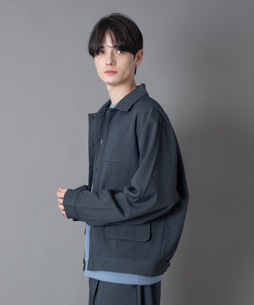 BROWNY(ブラウニー)の「BROWNY/【26年春夏新作】ダブルポケットショートジャケット(ブルゾン・メンズ・ブルー系その他/ブラック・MEDIUM/LARGE)」の19枚目の写真