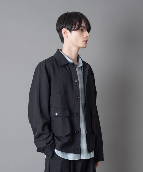 BROWNY(ブラウニー)の「BROWNY/【26年春夏新作】ダブルポケットショートジャケット(ブルゾン・メンズ・ブルー系その他/ブラック・MEDIUM/LARGE)」の14枚目の写真