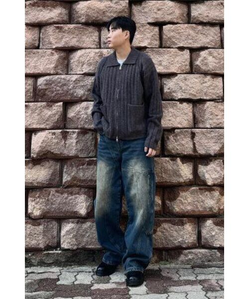 IDWS(アイドンワナセル)の「Wave Line Boucle Collar Knit Multi(カーディガン/ボレロ・レディース・その他・0/1/2)」の10枚目の写真