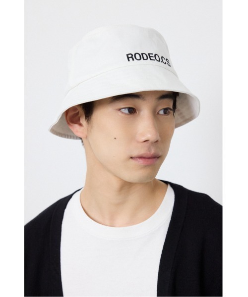 RODEO CROWNS WIDE BOWL（ロデオクラウンズワイドボウル）の「ロゴバケットハット（ハット・メンズ・グリーン系その他2/ブラック/オフホワイト・FREE）」の13枚目の写真