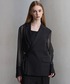 CLEL（クレイル）の「【CLEL】Asymmetry Sheer Tailored Jacket / アシンメトリー シアーテーラードジャケット（テーラードジャケット・S）」