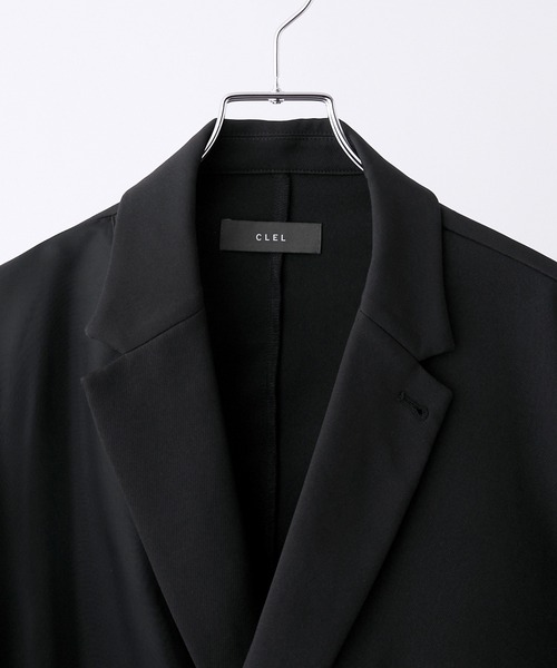 CLEL(クレイル)の「【CLEL】Asymmetry Sheer Tailored Jacket / アシンメトリー シアーテーラードジャケット(テーラードジャケット・メンズ・ブラック/チャコールグレー・L/M/S)」の6枚目の写真