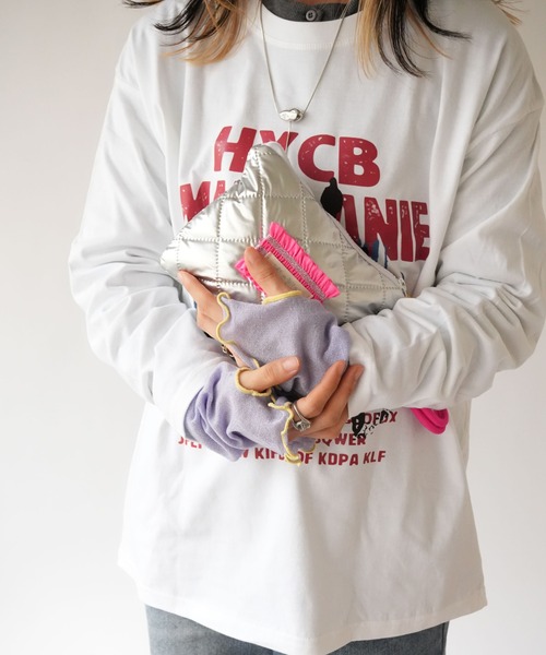 Port（ポート）の「【 Port / ポート 】 指穴付き ラメ シアー アームカバー ( 約60㎝ )（アームカバー・レディース・オレンジ/ライトパープル/ライトイエロー/ライトブルー/ブラック・FREE）」の8枚目の写真