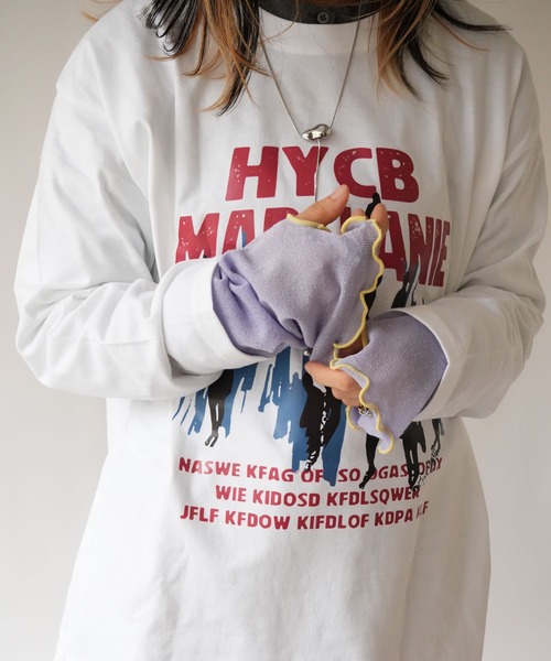 Port（ポート）の「【 Port / ポート 】 指穴付き ラメ シアー アームカバー ( 約60㎝ )（アームカバー・レディース・オレンジ/ライトパープル/ライトイエロー/ライトブルー/ブラック・FREE）」の15枚目の写真