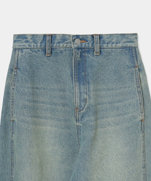 louren（ローレン ）の「【louren/ローレン】vintage side pocket denim/ビンテージサイドポケットデニムパンツ（デニムパンツ・レディース・インディゴブルー/ブラック・38/36）」の4枚目の写真