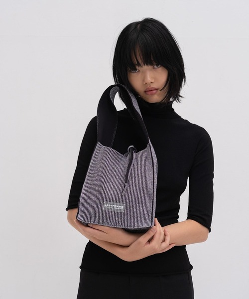 LASTFRAME（ラストフレーム）の「KYOTO METALLIC REVERSIBLE TASUKI TOTE SMALL（トートバッグ・レディース・ブラック/グレー・FREE）」の8枚目の写真